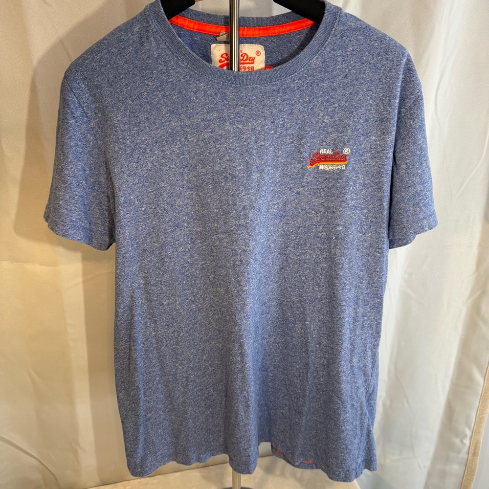 Superdry Orange Label Blue Heather T-Shirt | Men's XL